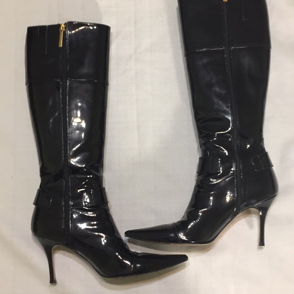 Luciano Padovan Patent Boots - Picture 2 of 8